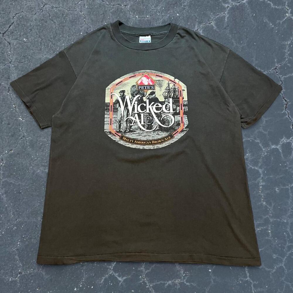 90s wicked ale petes brewing shirt